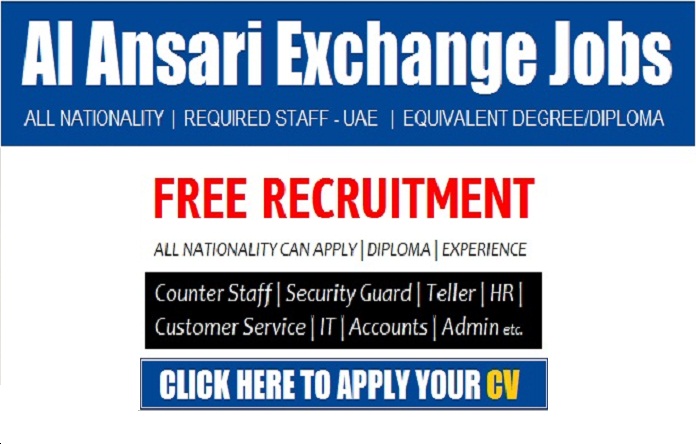 Al Ansari Exchange Dubai Job Vacancies Careers 2022 Apply Online