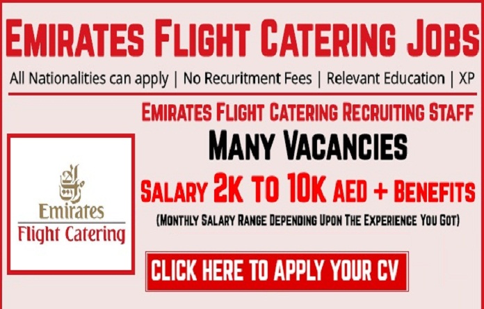 Emirates Flight Catering Announced Jobs in Dubai Careers 2022