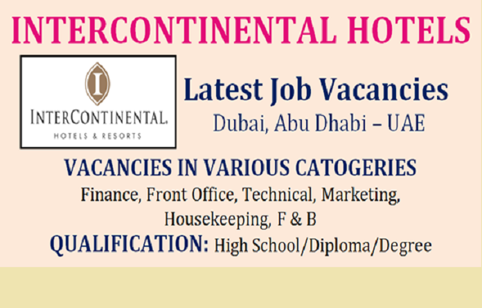 Intercontinental Hotel Job in Dubai Careers 2022 Hiring Online