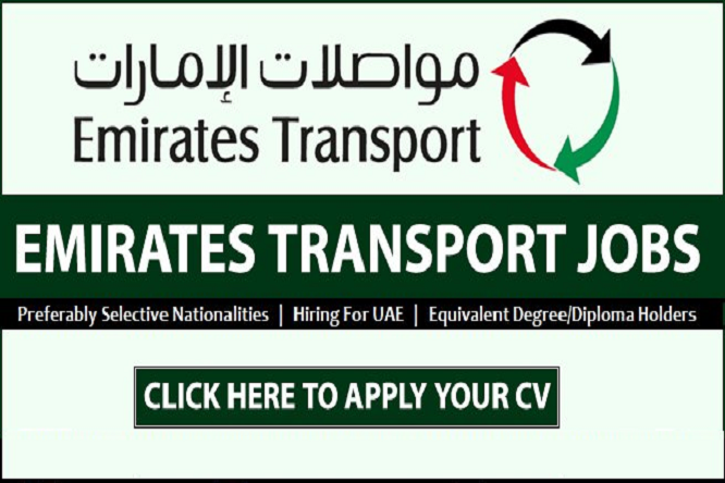 Vacancy in Dubai Emirates Transport Careers 2023 Apply Now