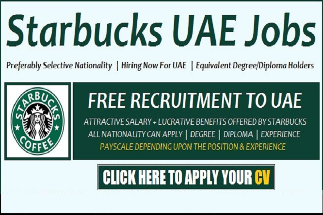 Starbucks Vacancy in UAE Careers 2023 Apply