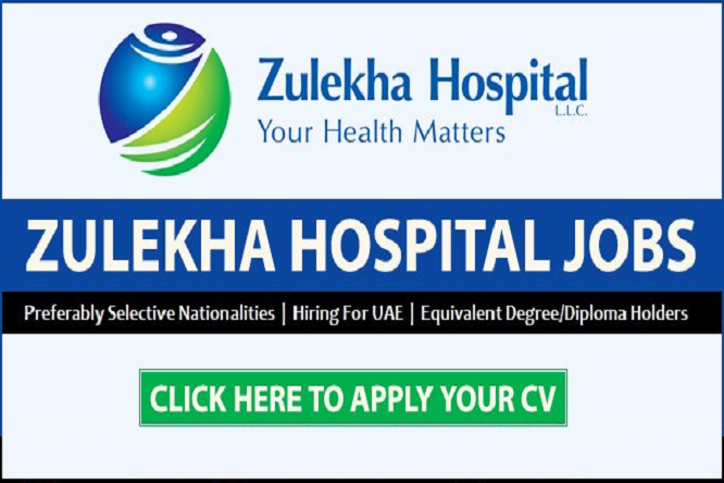 Vacancy in Dubai Zulekha Hospital Careers 2023 Apply