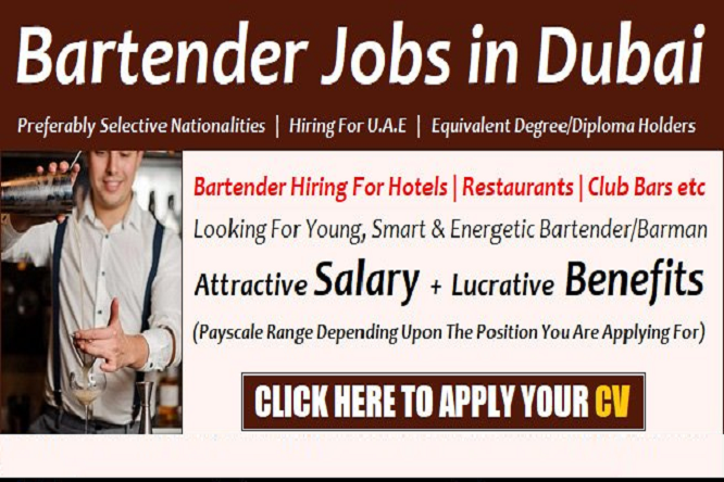 Bartender Jobs in Dubai 2023 Apply Now